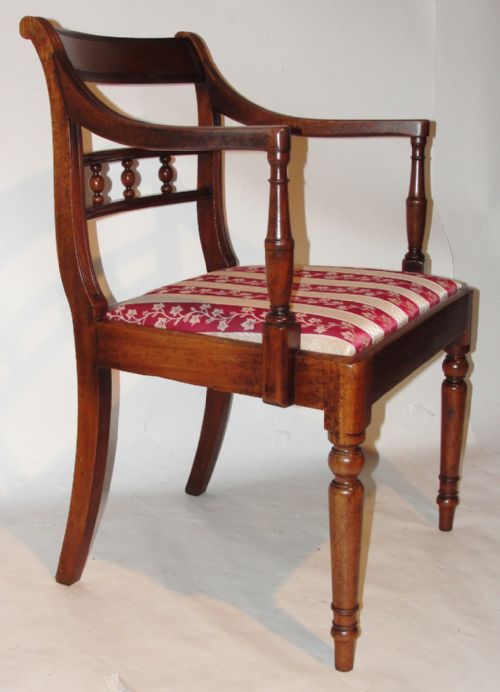 Georgian Mahogany Arm Chair. Circa 1820