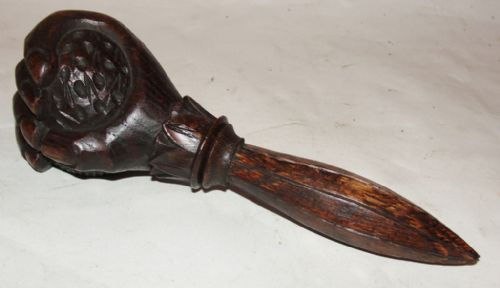 Victorian Oak 'Fist' Nutcrackers. Circa 1860