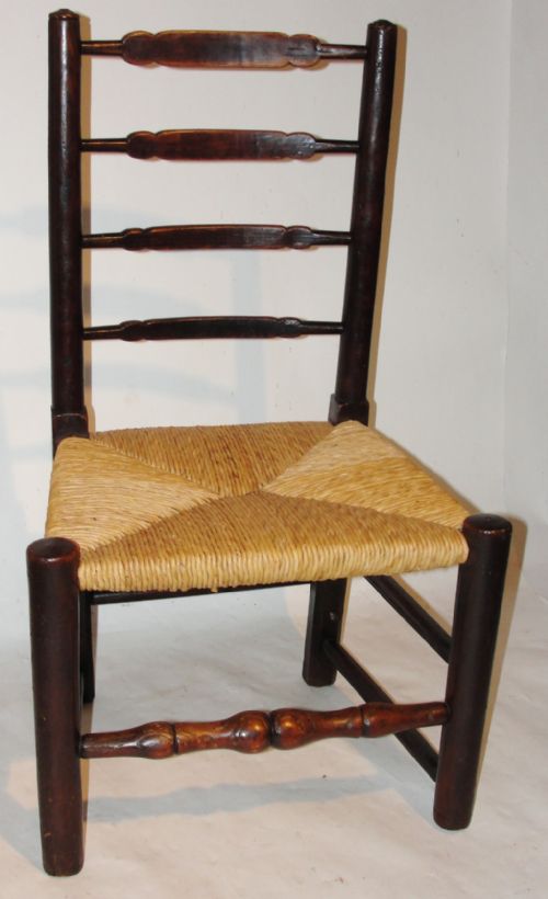 Georgian Elm Child's Chair. Circa 1790