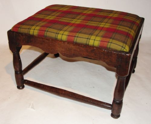 George I Oak Oblong Stool. Circa 1720