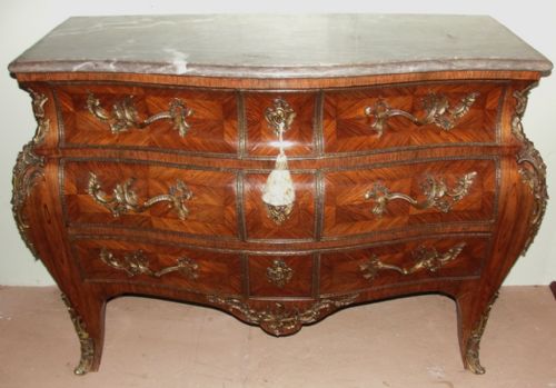 French Louis Xv Style Kingwood Commode. Circa 1890