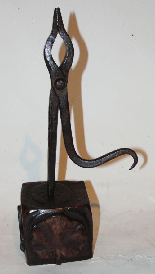 Georgian Rush Light Holder. Circa 1770