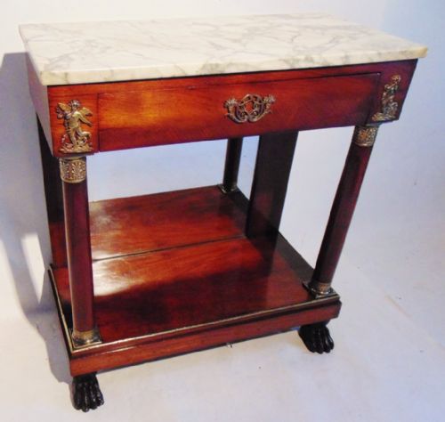 French Empire Mahogany Console Table. Circa 1815
