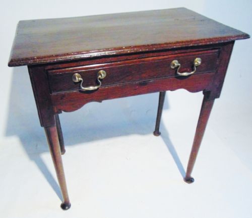 Georgian Oak Side Table. Circa 1760