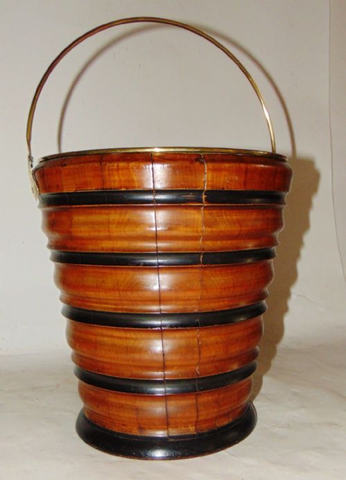 Dutch Georgian Turned and Coopered Bucket. Circa 1820