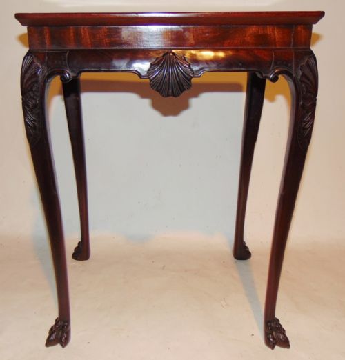 Irish Georgian Mahogany Silver Table. Circa 1760