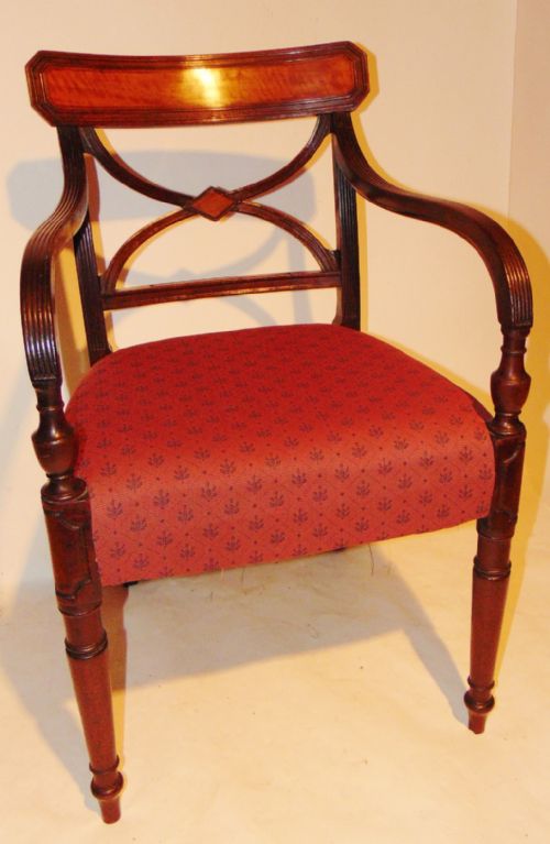 Scottish Regency Mahogany Elbow Chair Circa 1820