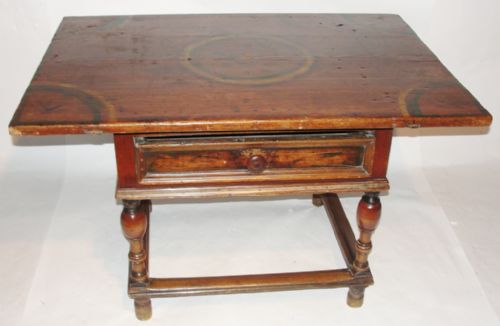 18th. Century Spanish Pine Side Table. Circa 1780