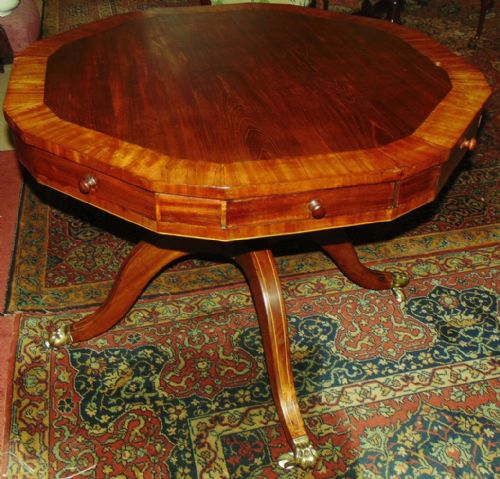 Georgian Mahogany Drum Table. Circa 1800