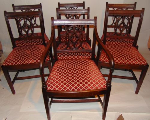 Set 7 Georgian Mahogany Chairs Circa 1800