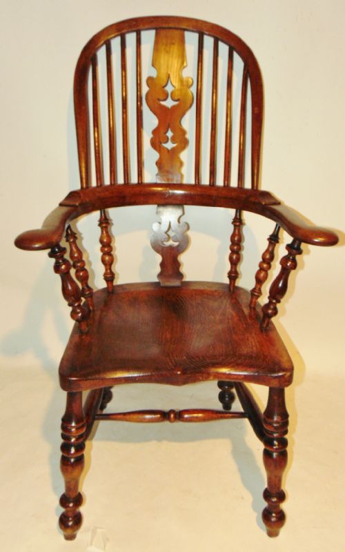 Chunky Yorkshire Elm Windsor Chair. Circa 1850