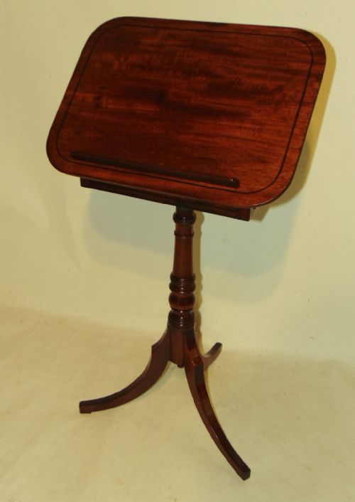 Georgian Mahogany Adjustable Reading Table. Circa 1810