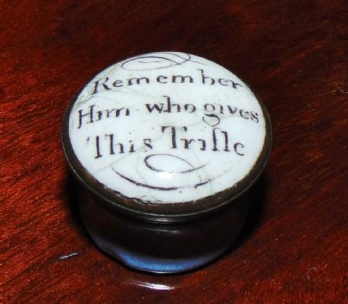 Georgian Battersea Enamel Pill Box. Circa 1775