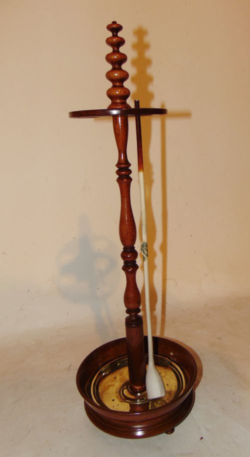 Dutch Mahogany Churchwarden's Pipe Stand. Circa 1820