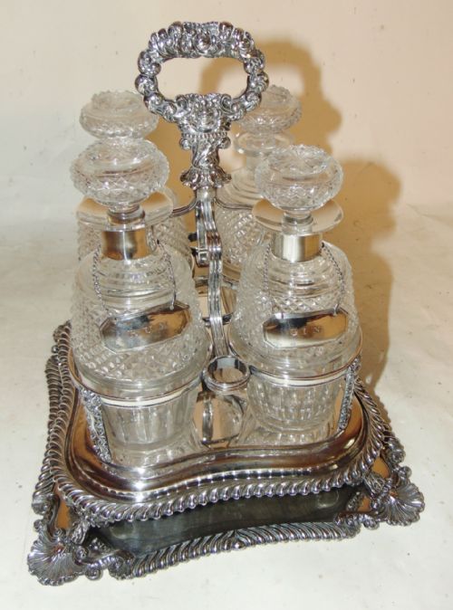 Victorian Silver Plated Decanter Stand. Circa 1880