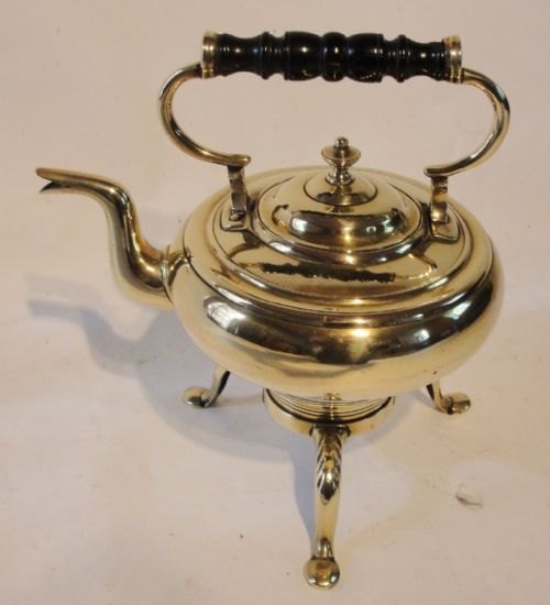Georgian Brass Kettle on Stand Circa 1790