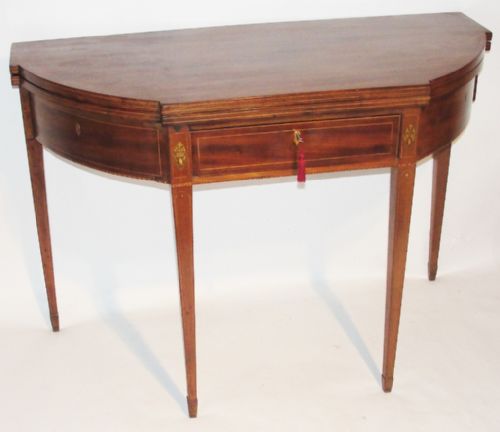 Scottish Sheraton Mahogany Tea Table, Circa 1785