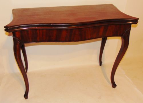 Georgian Mahogany French Hepplewhite Card Table. Circa 1780