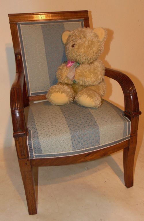 French Empire Mahogany Child's Armchair. Circa 1815