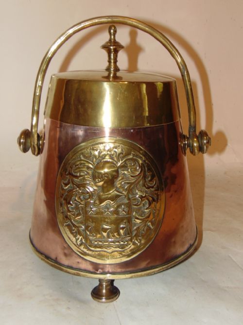 Dutch Copper & Brass Dough Pot. Circa 1830