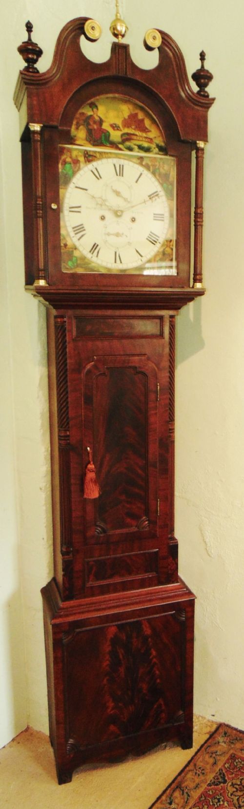 Scottish Georgian Mahogany Longcase Clock. Circa 1830