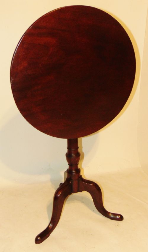 Georgian Mahogany Tripod Wine Table. Circa 1775