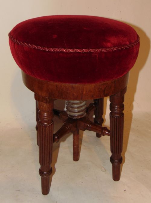 Regency Mahogany Piano Stool. Circa 1820