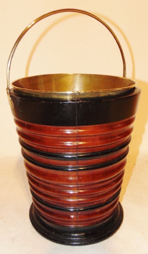 Dutch Mahogany Coopered Bucket. Circa 1810