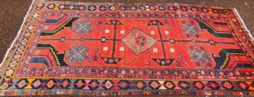 Antique Persian Hamadan Large Rug. Circa 1920