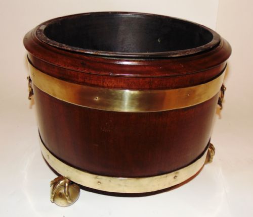 Georgian Mahogany Table Wine Cooler. Circa 1790