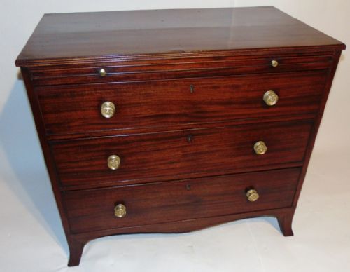 Georgian Mahogany Chest with Slide. Circa 1800