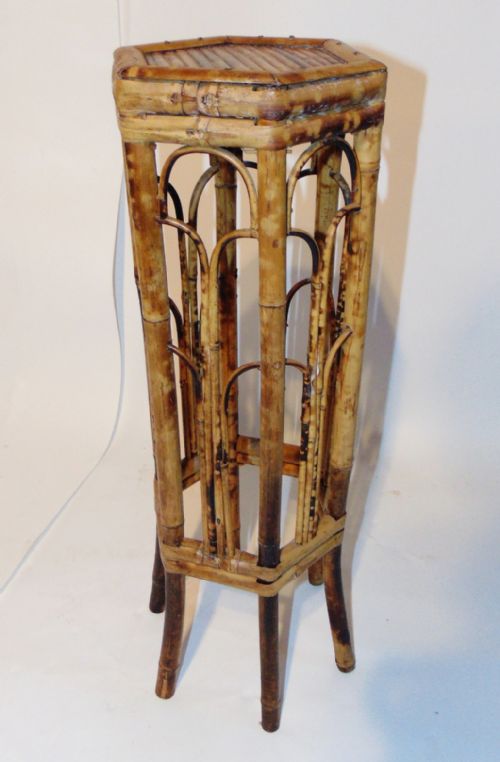 Edwardian Bamboo Plant Stand Circa 1910