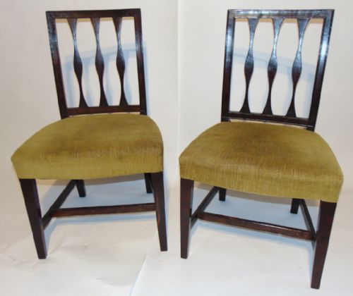 Pair Scottish Georgian Laburnum Chairs Circa 1800