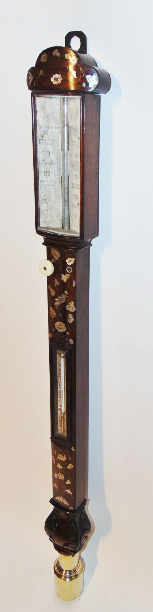 William IV Scottish Rosewood Marine Barometer. Circa 1835