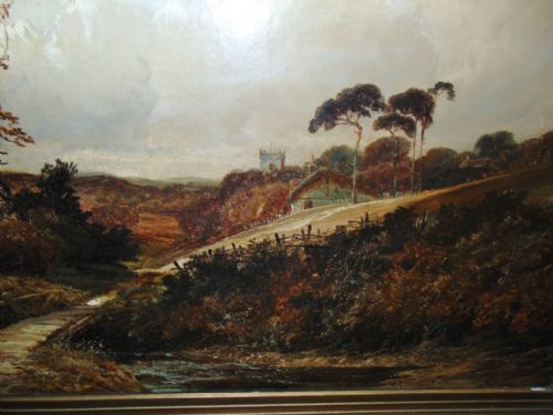 Victorian Oil on Canvas by Clarence Roe Circa 1890