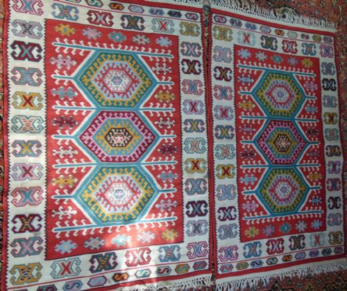Pair Turkish Kelim Rugs Circa 1925