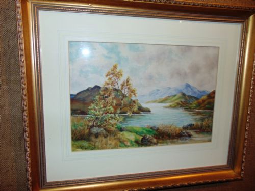 Watercolour Loch Etive by J.c.gray Circa 1920