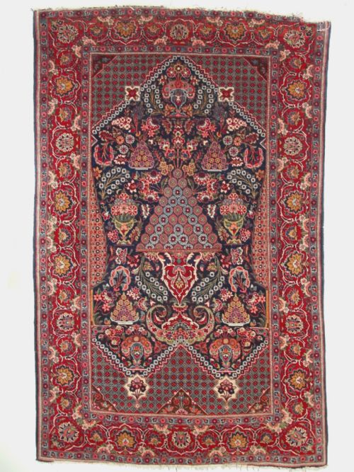Antique Persian Kashan Rug. Circa 1920