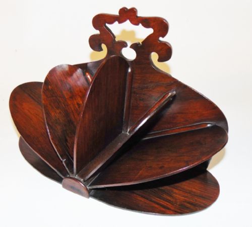 Regency Rosewood Letter Rack Circa 1830