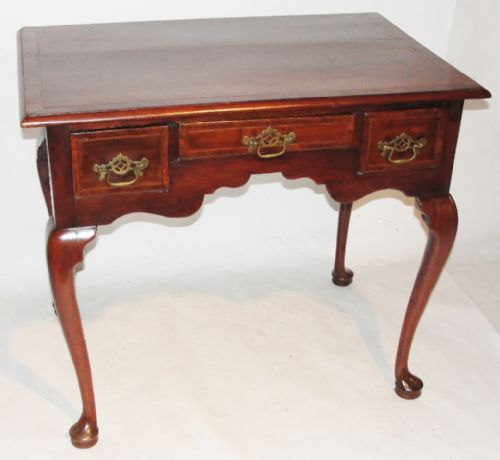 Georgian Walnut Cabriole Leg Lowboy. Circa 1745
