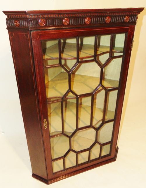 Scottish George III Mahogany Corner Cabinet Circa 1775