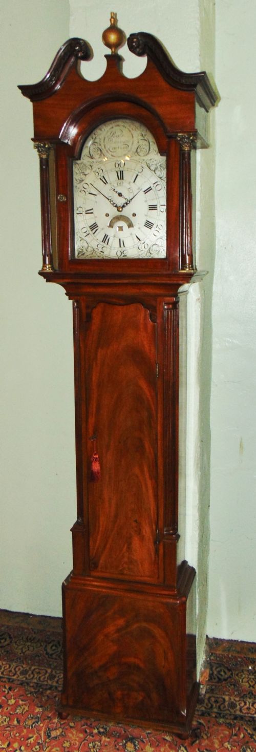 Scottish George III Mahogany World Time Longcase Clock Circa 1760