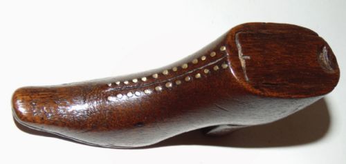 Georgian Mahogany Snuff Shoe. Circa 1820