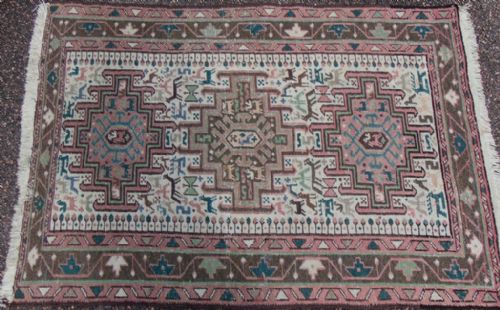Persian Soumac Tribal Rug. Circa 1925