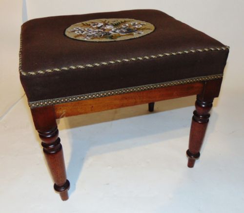 Scottish Georgian Mahogany Stool Circa 1825