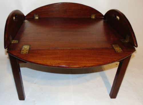 Georgian Mahogany Butler's Tray on Stand. Circa 1800