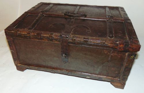 Metal Bound Strong Box Circa 1760