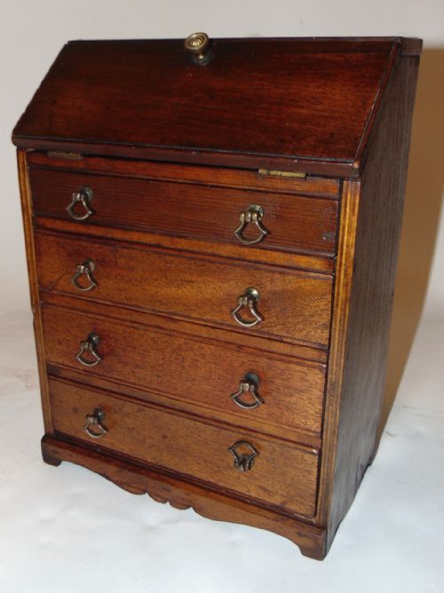 Georgian Style Miniature Bureau. Circa 1900