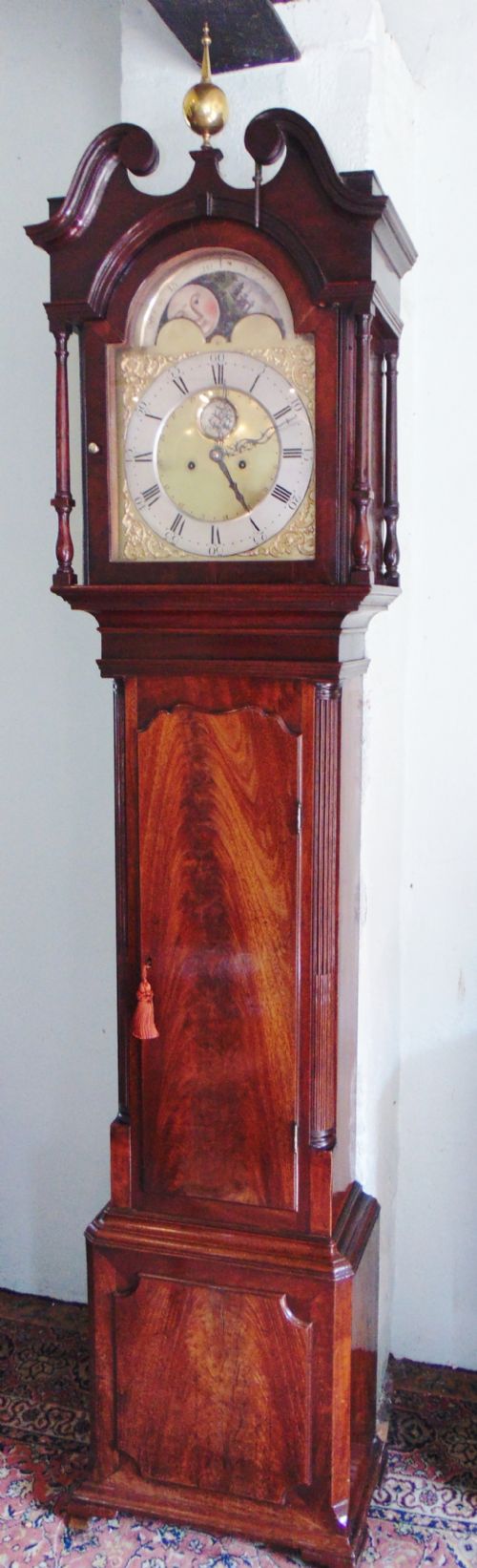 Georgian Mahogany Longcase Clock. Circa 1775