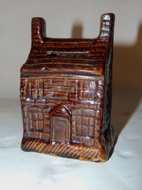 Treacle Glazed House Money Box Circa 1830